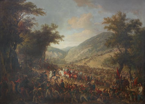 Main Product Photo of Die verbundeten Heere, Kaiser Franz I.  Painting by Johann Nepomuk Hochle