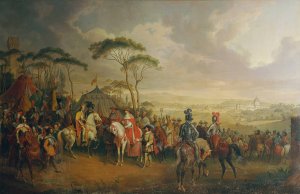 Einzug Kaiser Friedrichs III. in Rom by Johann Nepomuk Hochle Oil Painting