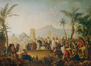 Kreuzfahrer by Johann Nepomuk Hochle Oil Painting