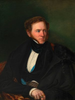 Albert von Camesina by Johann Nepomuk Mayer Oil Painting