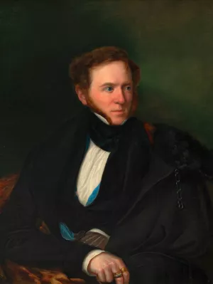 Albert von Camesina by Johann Nepomuk Mayer Oil Painting