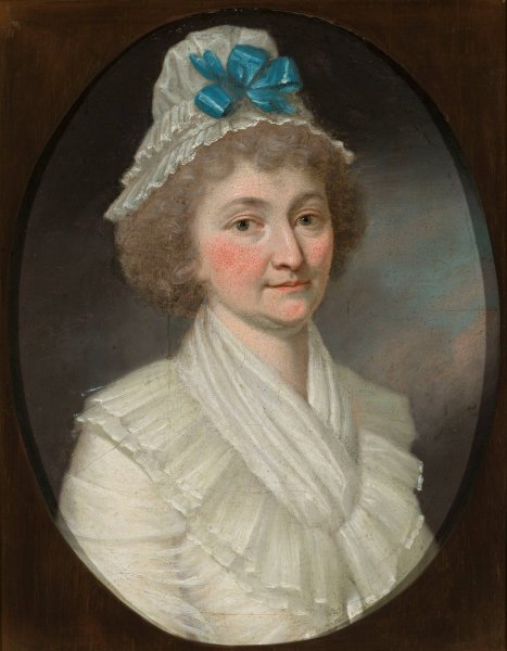Portrait of Magdalena Weglinska  by Johann Niedermann - Hand-Painted Oil Painting Reproduction