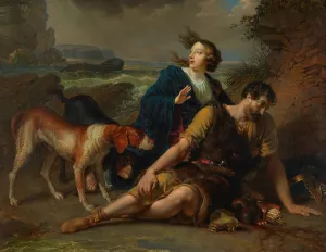 Arindal und Daura by Johann Peter Krafft Oil Painting