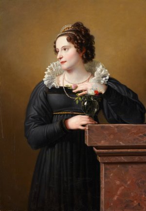 Bildnis Florentina Troclet-Fautz by Johann Peter Krafft Oil Painting