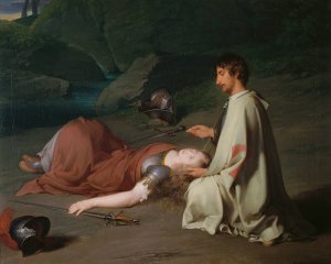 Chlorindens Taufe by Johann Peter Krafft Oil Painting