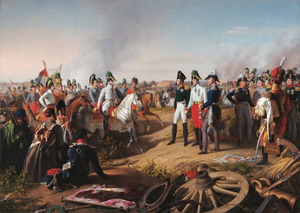 Main Product Photo of Declaration of victory after the Battle of Leipzig on 18 October 1813  Painting by Johann Peter Krafft