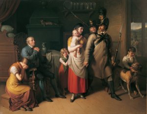 Die Heimkehr des Landwehrmannes by Johann Peter Krafft Oil Painting