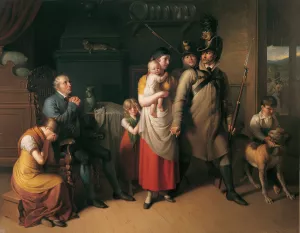 Die Heimkehr des Landwehrmannes by Johann Peter Krafft Oil Painting