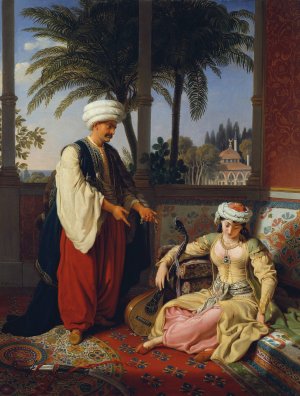 Die Turkin by Johann Peter Krafft Oil Painting