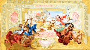 Engelssturz by Johann Peter Krafft Oil Painting