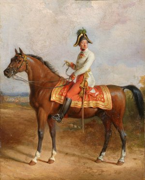 Erzherzog Carl zu Pferd by Johann Peter Krafft Oil Painting