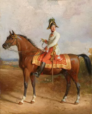 Erzherzog Carl zu Pferd by Johann Peter Krafft Oil Painting