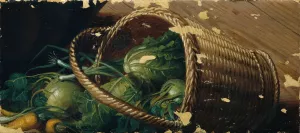 Gemusekorb by Johann Peter Krafft Oil Painting