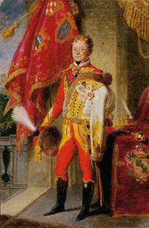 Ignaz Graf Gyulay von Naros-Nemeth und Nadaska in ungarischer Uniform Oil painting by Johann Peter Krafft