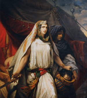 Judith with the head of Holofernes by Johann Peter Krafft Oil Painting