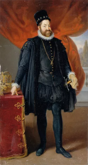 Kaiser Rudolf II. by Johann Peter Krafft Oil Painting