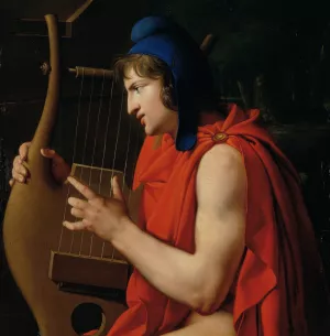 Orpheus at the tomb of Eurydice by Johann Peter Krafft Oil Painting