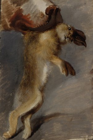 Studie eines Hasen by Johann Peter Krafft Oil Painting