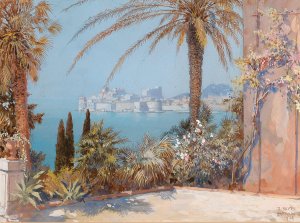 Blick auf Dubrovnik by Johann Seits Oil Painting