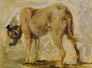 Braune Dogge by Johann Till Oil Painting