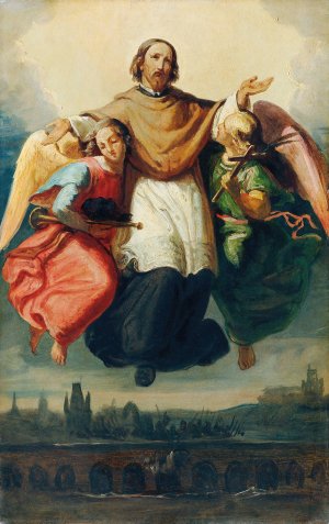 Glorie des heiligen Johannes von Nepomuk by Johann Till Oil Painting