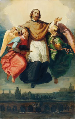 Glorie des heiligen Johannes von Nepomuk by Johann Till Oil Painting