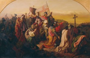 Gottfried von Bouillon und Kreuzfahrer by Johann Till Oil Painting