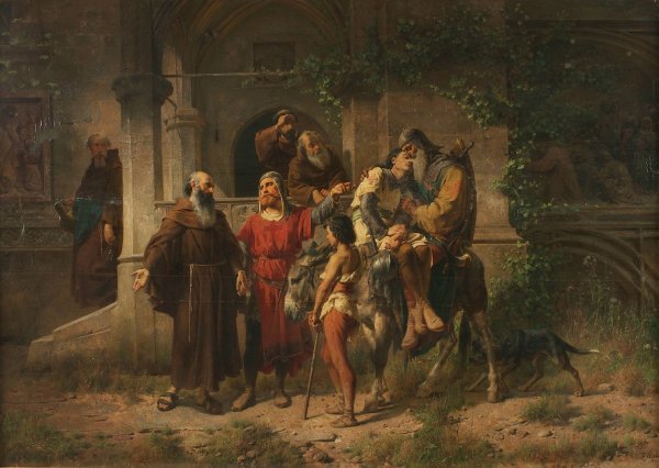 Main Product Photo of Heimkehrende Kreuzfahrer  Painting by Johann Till