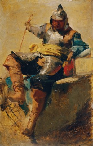 Mann in Rustung des 17. Jahrhunderts by Johann Till Oil Painting
