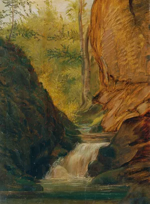 Waldbach by Johann Till Oil Painting