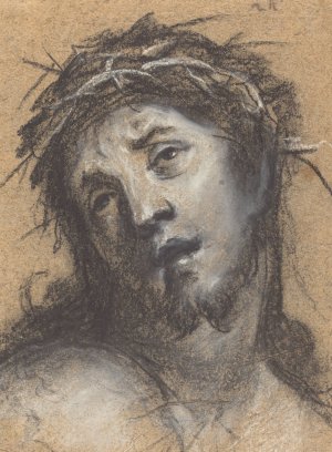 Head of Christ by Johann Ulrich Mayr Oil Painting