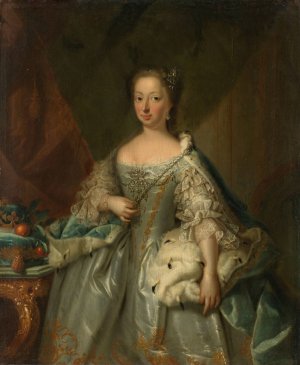 Portrait of Anne of Hanover, Princess Royal and Princess of Orange, Consort of Prince William IV Oil painting by Johann Valentin Tischbein