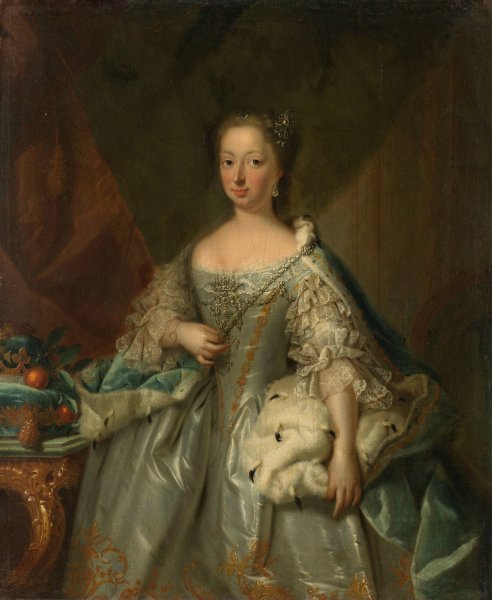 Portrait of Anne of Hanover, Princess Royal and Princess of Orange, Consort of Prince William IV  by Johann Valentin Tischbein - Hand-Painted Oil Painting Reproduction