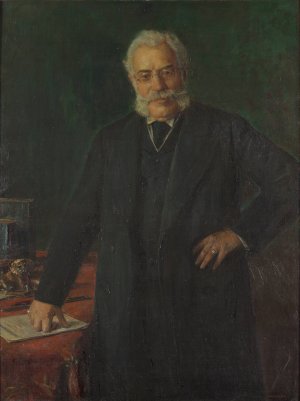 Johann Freiherr von Chlumecky by Johann Victor Kramer Oil Painting