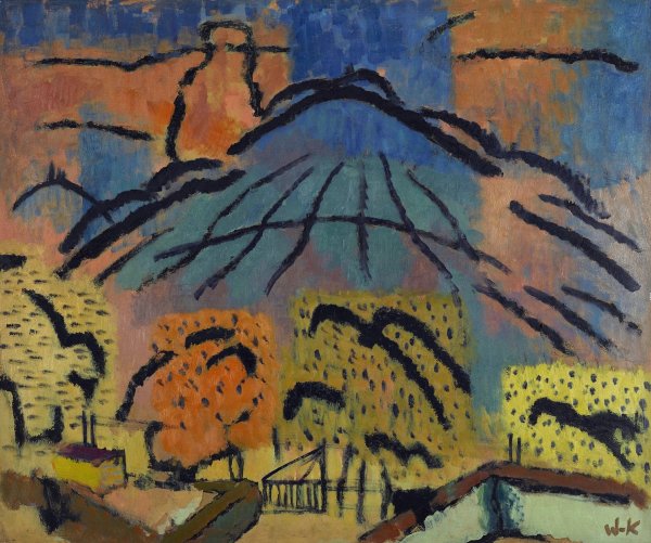 Main Product Photo of Mountain near Metzinger  Painting by Johann Walter-Kurau