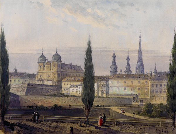 Wien 02 by Johann Wilhelm Frey - Hand-Painted Oil Painting Reproduction