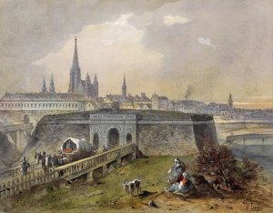 Wien 03 by Johann Wilhelm Frey Oil Painting