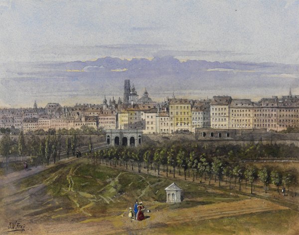 Wien 04 by Johann Wilhelm Frey - Hand-Painted Oil Painting Reproduction