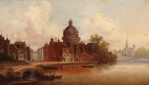 Koepelkerk in Amsterdam by Johann Wilhelm Jankowsky Oil Painting