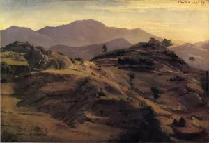 Landscape at Civitella Oil painting by Johann Wilhelm Schirmer