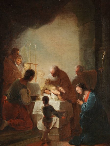 Main Product Photo of Presentation in the temple Painting by Johann Zick