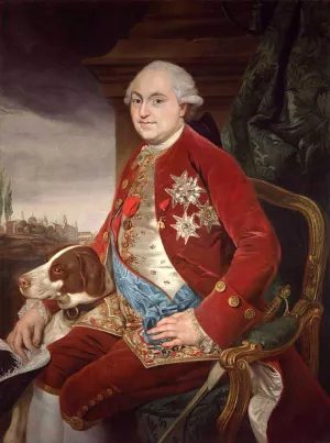 Portrait of Don Ferdinando di Borbone, Duke of Parma by Johann Zoffany Oil Painting