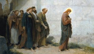 Going Down to Gethsemane by Johannes Adam Simon Oertel Oil Painting