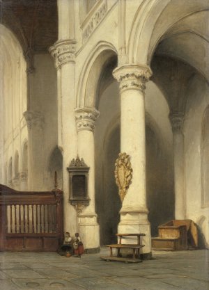 Church Interior by Johannes Bosboom Oil Painting