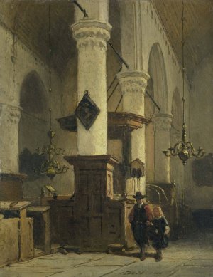 Church Interior by Johannes Bosboom Oil Painting