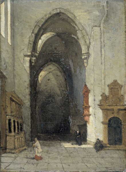 Main Product Photo of Interior of the Dom in Trier  Painting by Johannes Bosboom