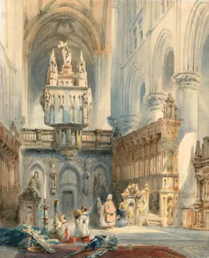 Kerkinterieur Oil painting by Johannes Bosboom