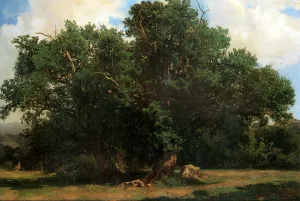 Oak Trees Oil painting by Johannes Bosboom