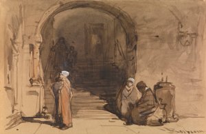 Oriental Scene by Johannes Bosboom Oil Painting