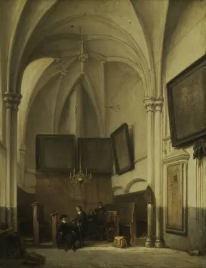 Vestry of the Church of St Stephen in Nijmegen by Johannes Bosboom Oil Painting